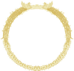 賞状や表彰状風のフレーム　円