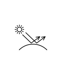 reflection icon,vector best line icon.