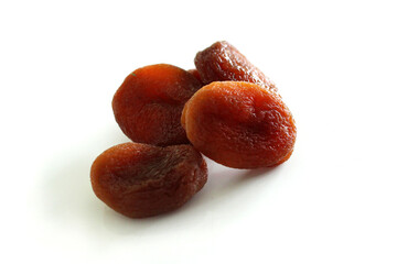 Natural dry apriocts on white background