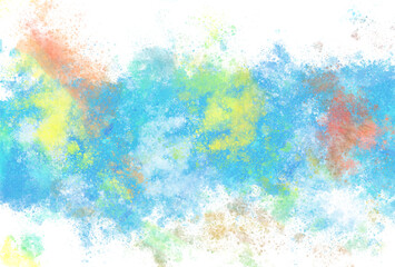 Obraz na płótnie Canvas hand drawn colorful watercolor paint background. 
