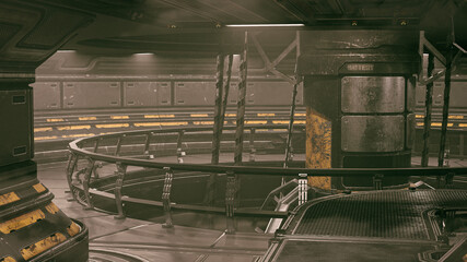 Sci fi environment 3d in 4k © Bruno