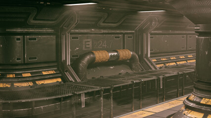 Sci fi environment 3d in 4k © Bruno