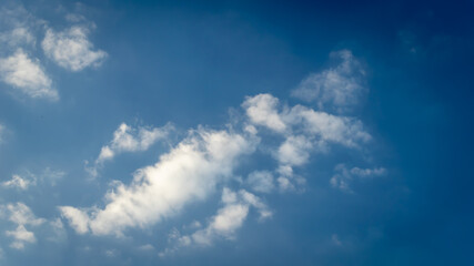 Naklejka na ściany i meble blue sky with white clouds. texture or background