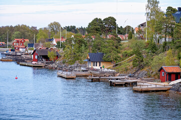 Obraz premium Sail away in Stockholm Archipelago