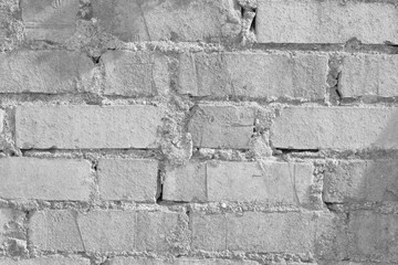 old white brick wall as background