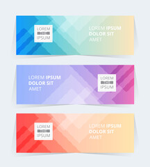 Vector abstract design Banner Pattern background.