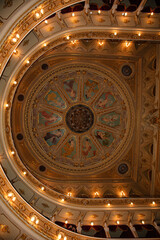 Lviv, Ukraine - March 6, 2021: Lviv opera house interior