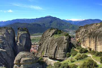 The majestic cliffs of Meteora. Greece.