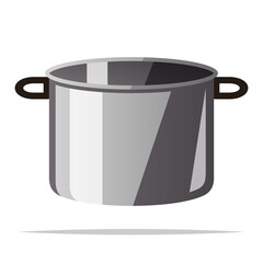 Saucepan vector isolated illustration design