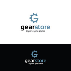 Gear store logo design