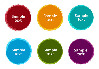 Grunge labels and badges