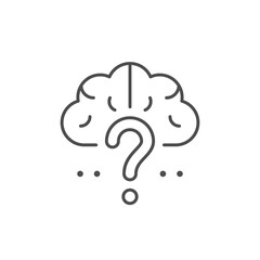 Problem solving line outline icon