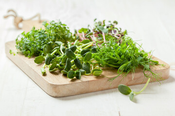  mix of sprouted microgreens - 418696520