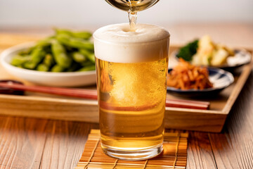 ビールと枝豆