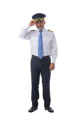 Airline pilot salute