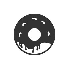 Donut icon. Vector concept illustration for design.