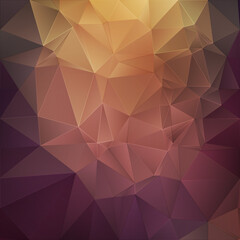 Gold abstract polygonal background