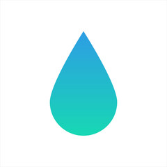 Water Drop vector icon on white background