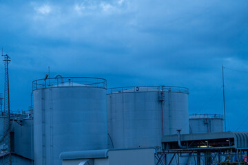 oil storage tanks