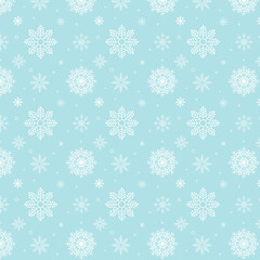 Snowflakes pattern. Winter background