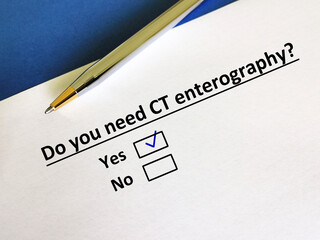 Questionnaire about radiology