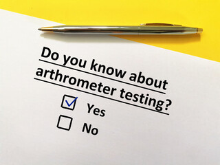 Questionnaire about radiology