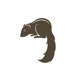 Vector of chipmunk design on white background. Easy editable layered vector illustration. Wild Animals.