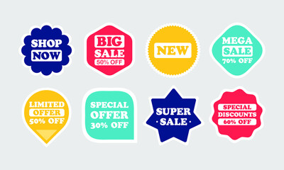 Vector badges and labels collection