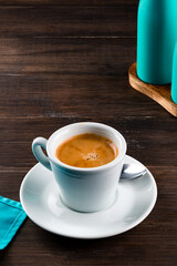 White cup of coffee, Free copy space
