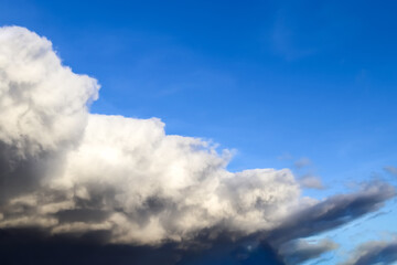 Stunning dark cloud formations right before a thunderstorm