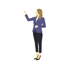 Flat character teacher vector graphics