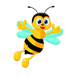 cute bee cartoon
