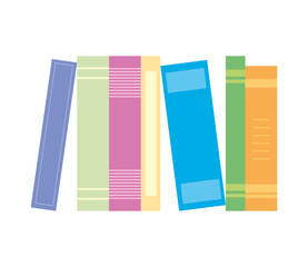 academic books standing