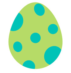 Easter egg silhouette. Vector illustration.