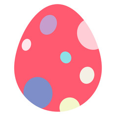 Easter egg silhouette. Vector illustration.