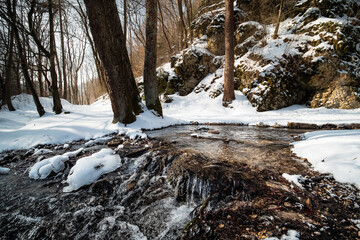 dolina będkowska, zima, jura, wielka wieś