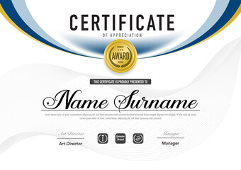 Certificate template luxury and diploma style,vector illustration.