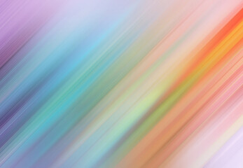 Colorful abstract background. Artistic motion blurred gradient lines. Rainbow color. 