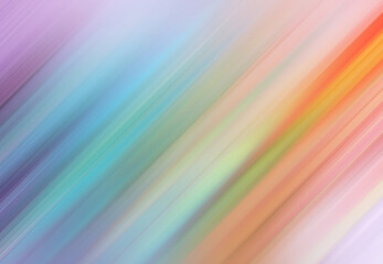 Colorful abstract background. Artistic motion blurred gradient lines. Rainbow color. 
