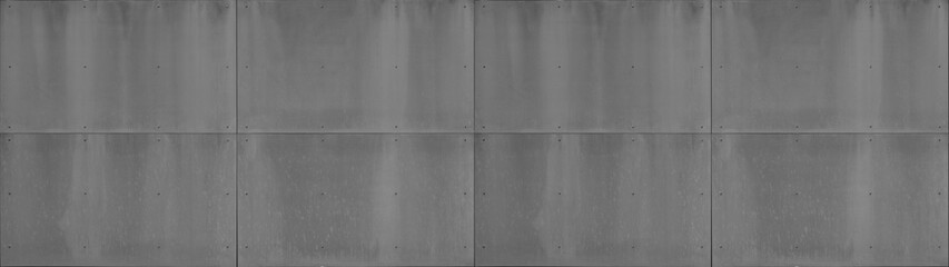 Black anthracite gray grey grunge dark wall with rivets, fiberglass concrete skin cement facade...