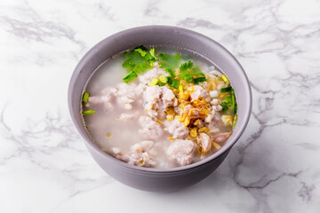 Pork bone boiled rice favorite cuisine