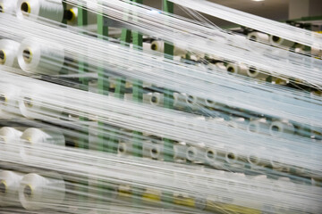 Fabric production at the factory