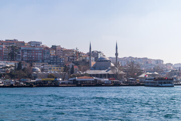 Fototapeta premium Mihrimah Sultan Mosque. Architect Sinan