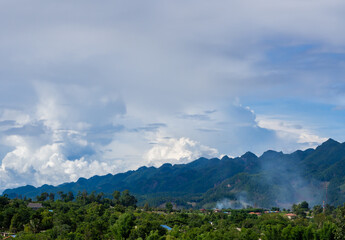 clouds sky landscape nature background.