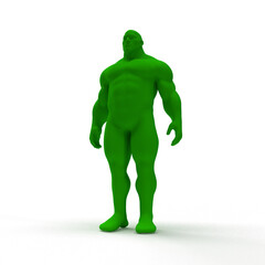 figure on white background