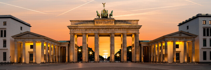 Berlin, Brandenburg Gate at night