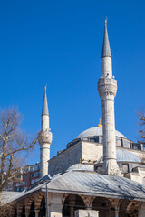 Fototapeta na wymiar Mihrimah Sultan Mosque. Architect Sinan