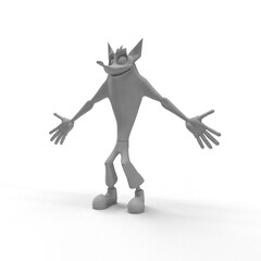 cartoon on white background