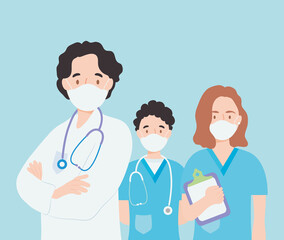 Fototapeta premium young medical doctors