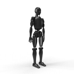robot on white background